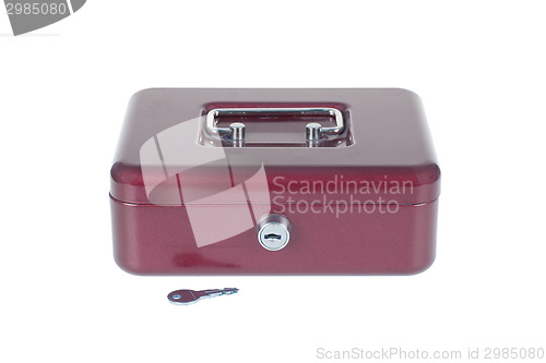 Image of Red moneybox isolated