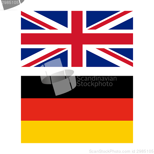 Image of Flag of United Kingdom and Germany