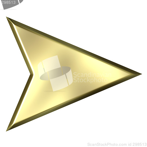 Image of 3D Golden Arrow