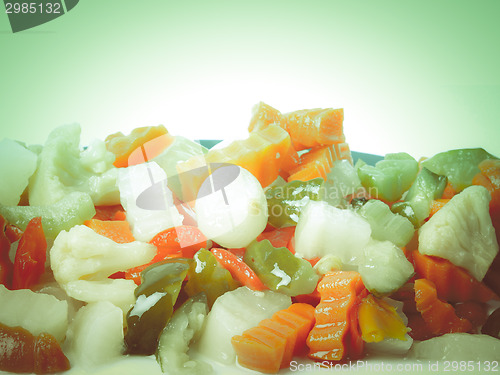 Image of Retro look Mixed vegetables