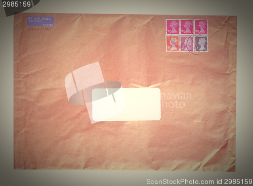 Image of Retro letter envelope