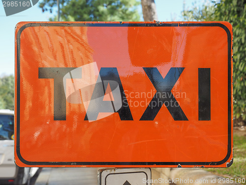 Image of Taxi sign