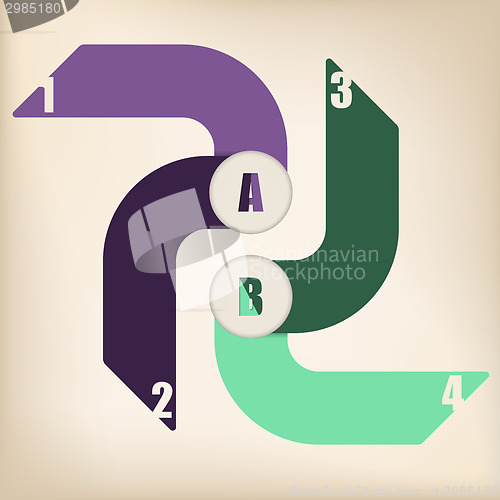 Image of Cool infographic design with arrows 