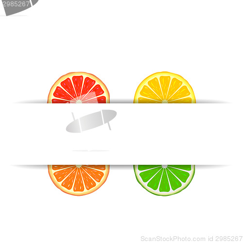 Image of Citrus with paper banner