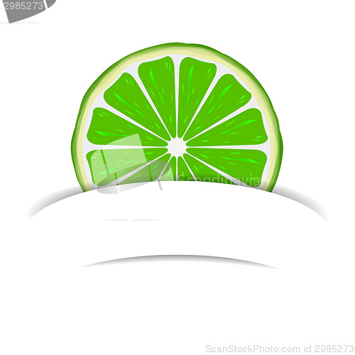 Image of Lime with paper banner