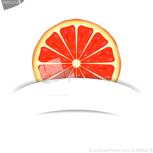 Image of Grapefruit with paper banner