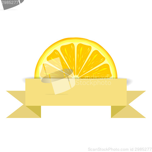 Image of Lemon slice with paper banner