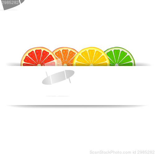 Image of Citrus with paper banner