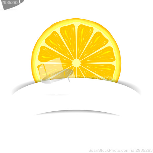 Image of Lemon with paper banner