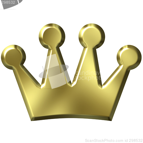 Image of 3D Golden Crown