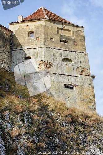 Image of Medieval fortress in Rasnov, Transylvania, Brasov, Romania