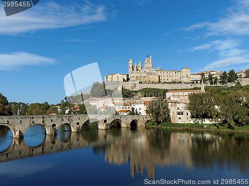 Image of Beziers in autumn, France