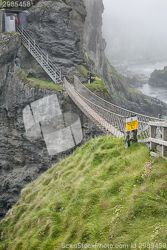 Image of rope bridge at carrick a reed