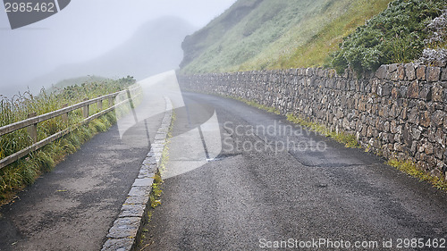 Image of road in mist