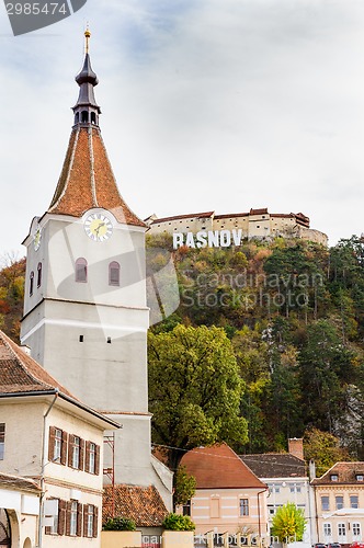 Image of Evangelical protestant church of 14th century, Rasnov, Romania