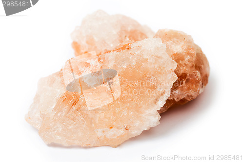 Image of Himalayan salt over white