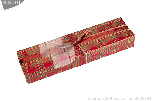 Image of Giftwrapped present isolated