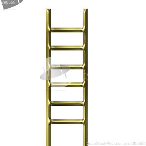 Image of 3D Golden Ladder