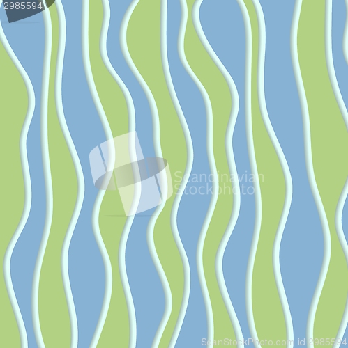 Image of Vintage waves vector pattern