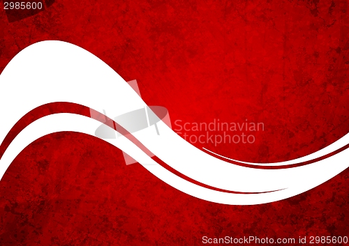 Image of Grunge red wavy background