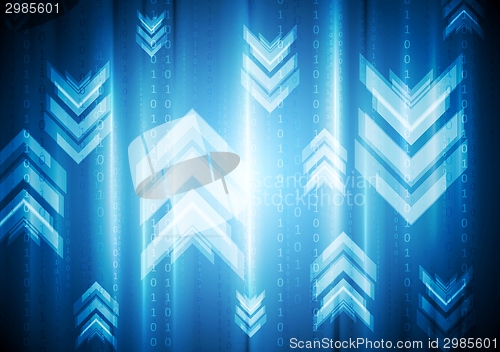 Image of Vibrant geometry background with arrows