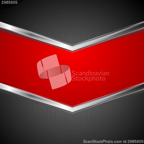 Image of Abstract technology background with metal stripes
