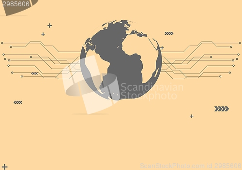 Image of Minimal tech abstract background