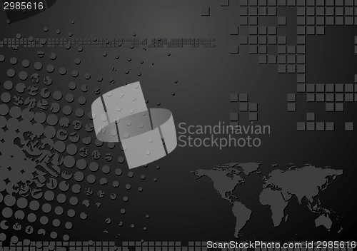 Image of Dark abstract tech background