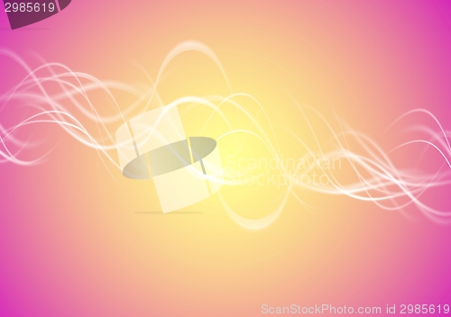 Image of Blurred bright vector waves