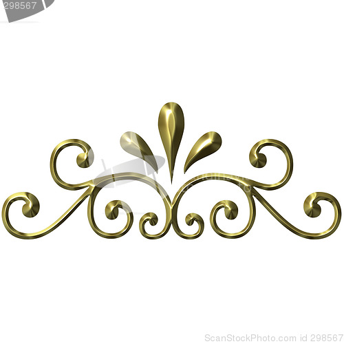 Image of 3D Golden Ornament