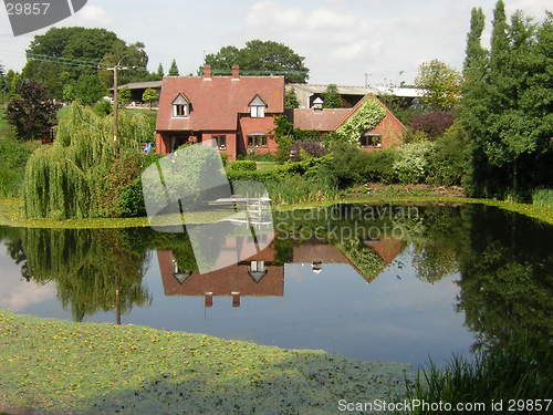 Image of house reflection