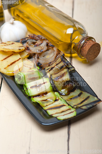 Image of grilled assorted vegetables 