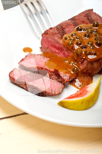 Image of green peppercorn beef filet mignon