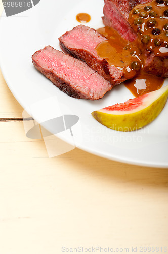 Image of green peppercorn beef filet mignon