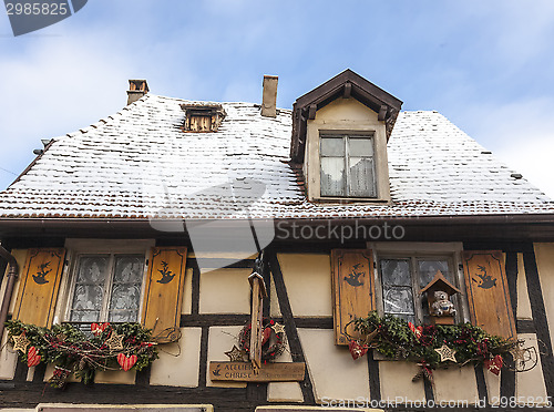 Image of Alsatian House in Winter