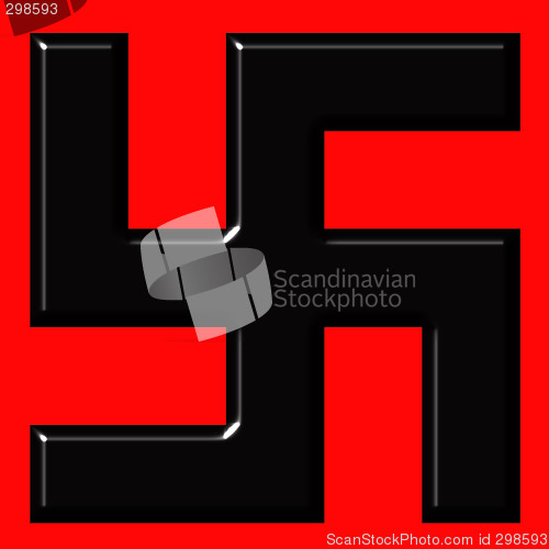 Image of 3D Nazi Swastika