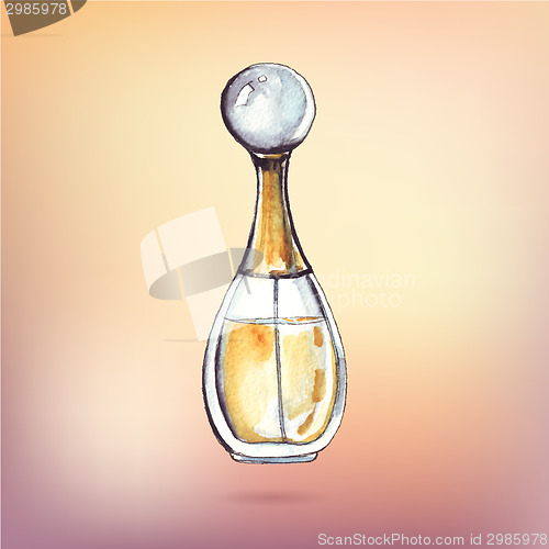 Image of Beautiful perfume bottle.