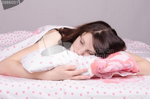 Image of The girl sleeps