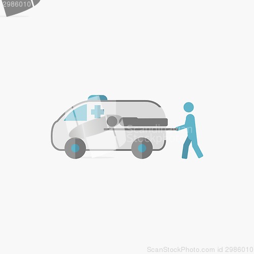 Image of Ambulance Flat Icon