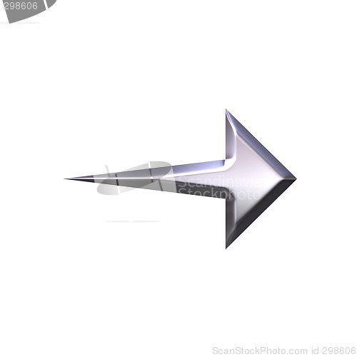 Image of 3D Silver Arrow