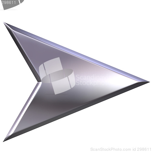 Image of 3D Silver Arrow