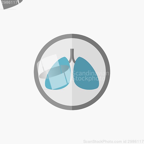 Image of Lungs Flat Icon