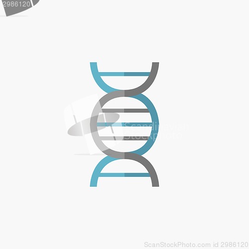 Image of DNA Flat Icon