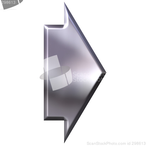 Image of 3D Silver Arrow