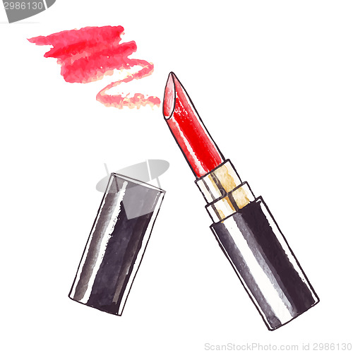 Image of Beautiful Watercolor Lipstick.