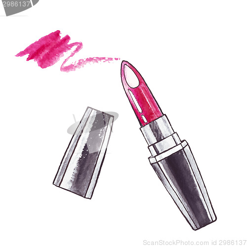 Image of Beautiful Watercolor Lipstick.