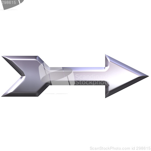 Image of 3D Silver Arrow