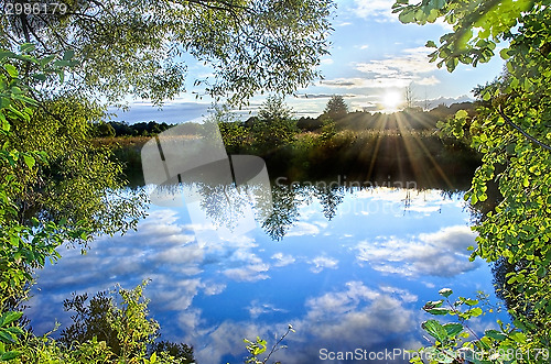 Image of  Sunset on the river