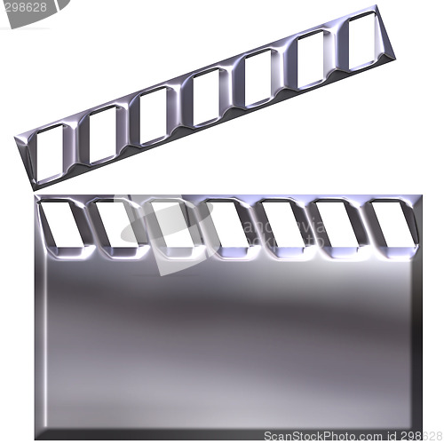 Image of 3D Silver Clap Board