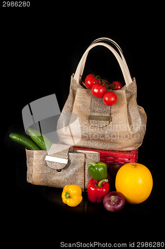 Image of bag with vegetables